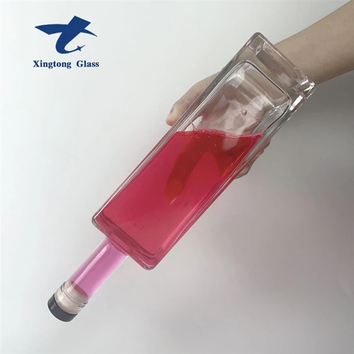 750ml Square Whiskey Glass Bottles